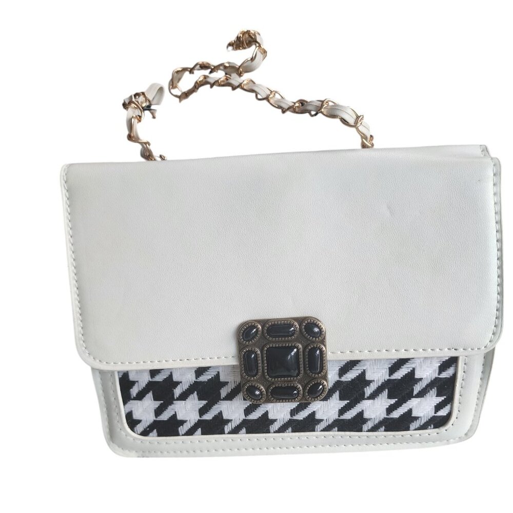 Black and white purse